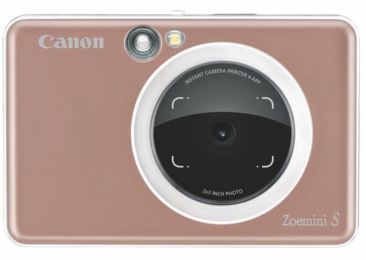 Print out credit card-size photos Canon’s new Zoemini S instant camera is portable and connects to your smartphone. 