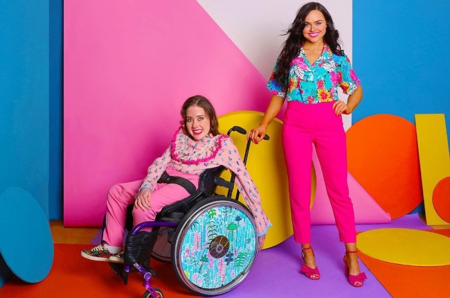 Sisters Ailbhe and Izzy made the Forbes 30 Under 30 list in 2018 for their business which manufactures and produces designer wheelchair covers. (PHOTO: INSTAGRAM/@IZZYWHEELS) 