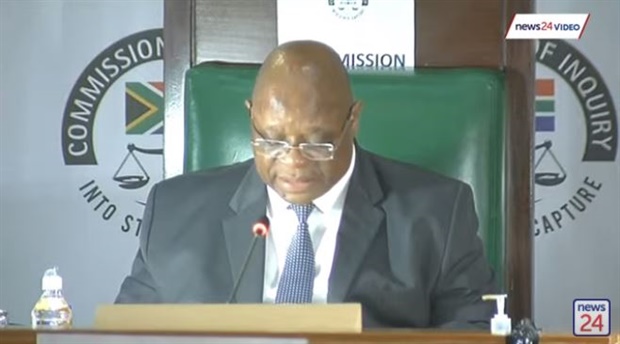 <p>Zondo says he issued two directives in terms of regulation
10.6 for Zuma to appear before the commission.

&nbsp;
</p><p>Zuma sits, stone-faced as he listens to Zondo

</p>