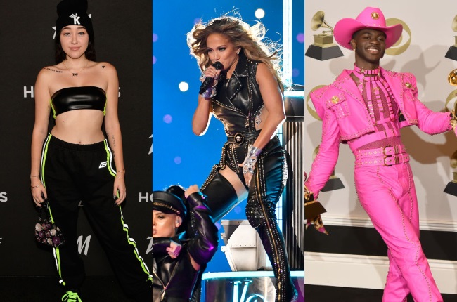Stars like Noah Cyrus, Jennifer Lopez and Lil Nas X were in the 10 most searched-for celebrity fashion moments of 2020. CREDIT: Getty Images / Gallo Images