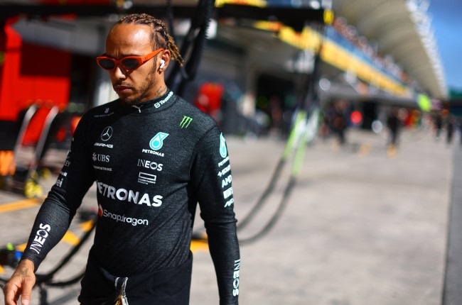Lewis Hamilton of Mercedes. (Photo by Mark Thompson/Getty Images)