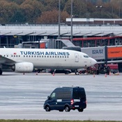 Hamburg airport flights halted over 'static hostage situation'