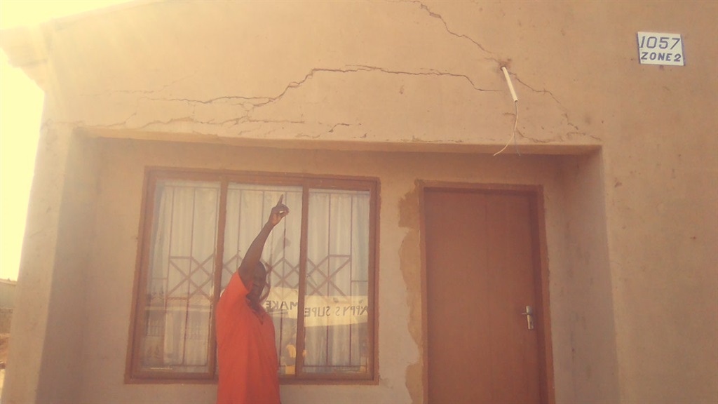 Michael Shekeshe is scared of his own house. Photo by Bongani Mthimunye