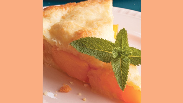 Mmm-Peach-Mint Pie