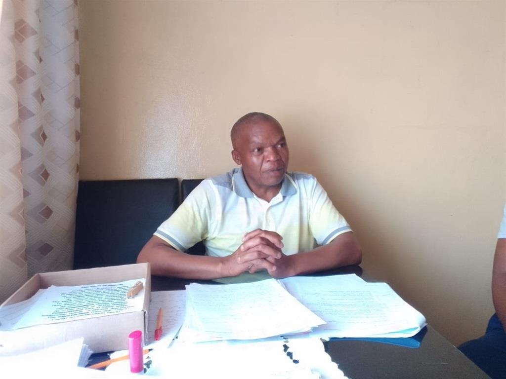 English teacher Tshepiso Senyane said he often makes sure that no pupil is absent from school. Photo by Joseph Mokoaledi
