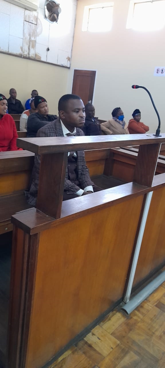 Murder accused, Sibusiso Kula, in the dock earlier