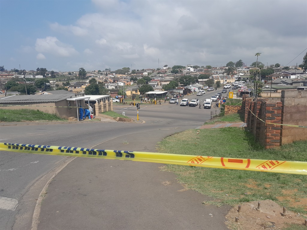 Four suspects linked to cash-in-transit robberies were shot dead at this house. Photo by Mbali Dlungwana 