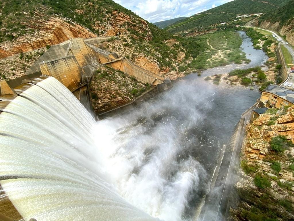 Kouga Dam spilled for the first time in eight years on September 29.