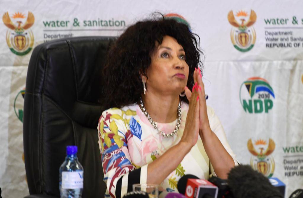 Human Settlement, Water and Sanitation Minister Lindiwe Sisulu.