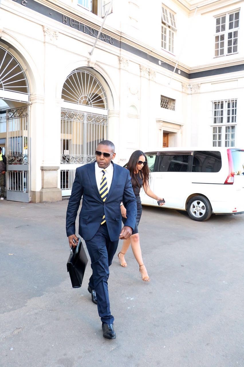 Frank Buyanga leaving high court Zimbabwe
