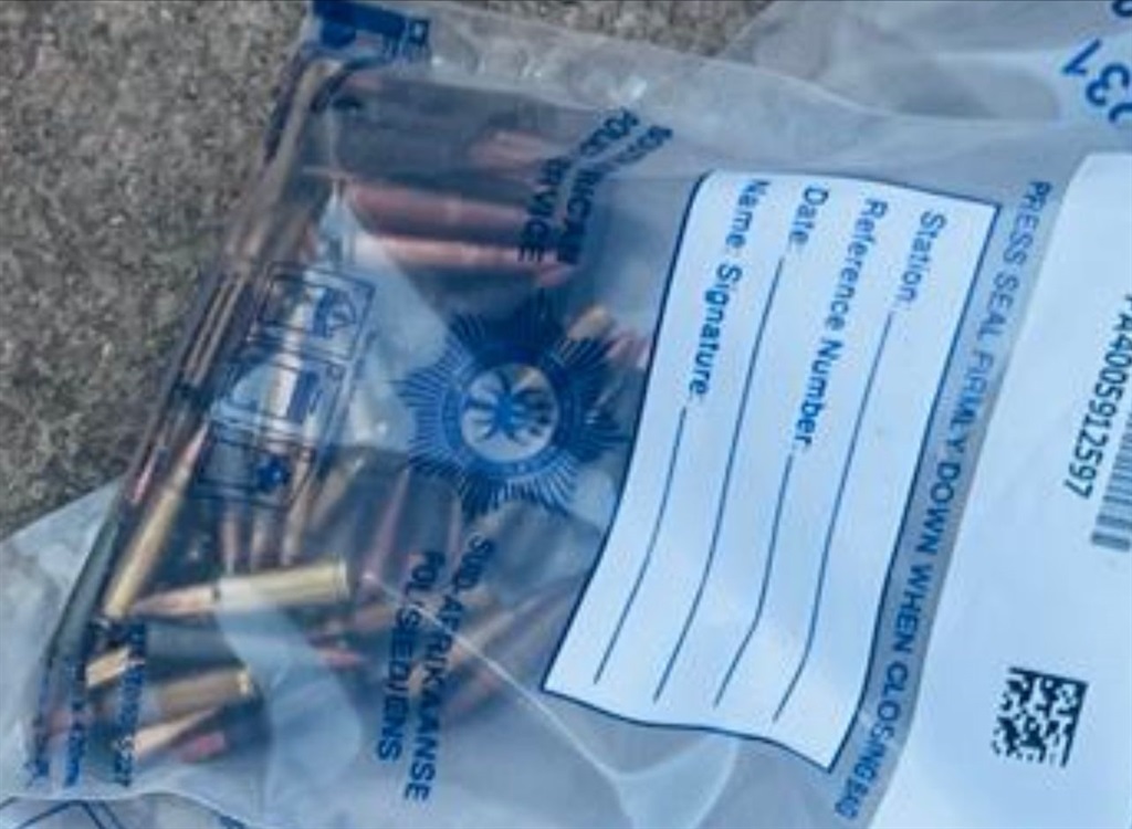 The ammunition found by cops. 