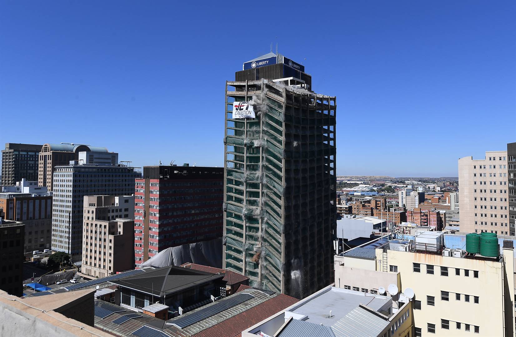 The department said the delays in payments were because its records were destroyed in the 2018 fire at its head office in the Bank of Lisbon Building  Photo: Felix Dlangamandla