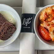 TAKE A LOOK | What it's like flying LIFT Premium: Lounge access, bubbly, and MasterChef snacks