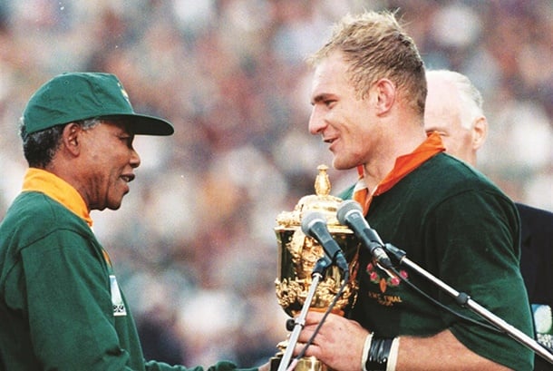 Nelson Mandela and Francois Pienaar. (Gallo/Getty Images)