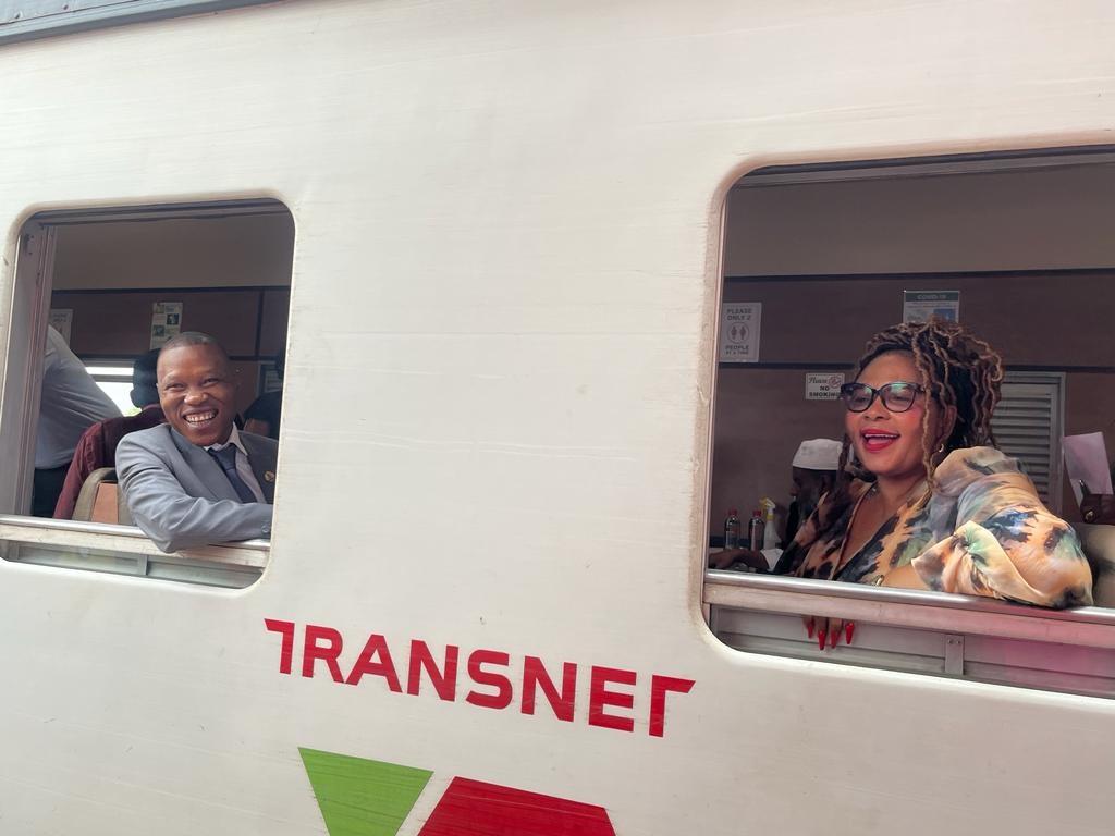 Mayor Kabelo Gwamanda and The Gauteng MEC for Health and Wellness, Nomantu Nkomo-Ralehoko  officially welcomed the Transnet Phelophepa Healthcare Train at the Dube Station in Soweto. Photo by Nhlanhla Khomola.