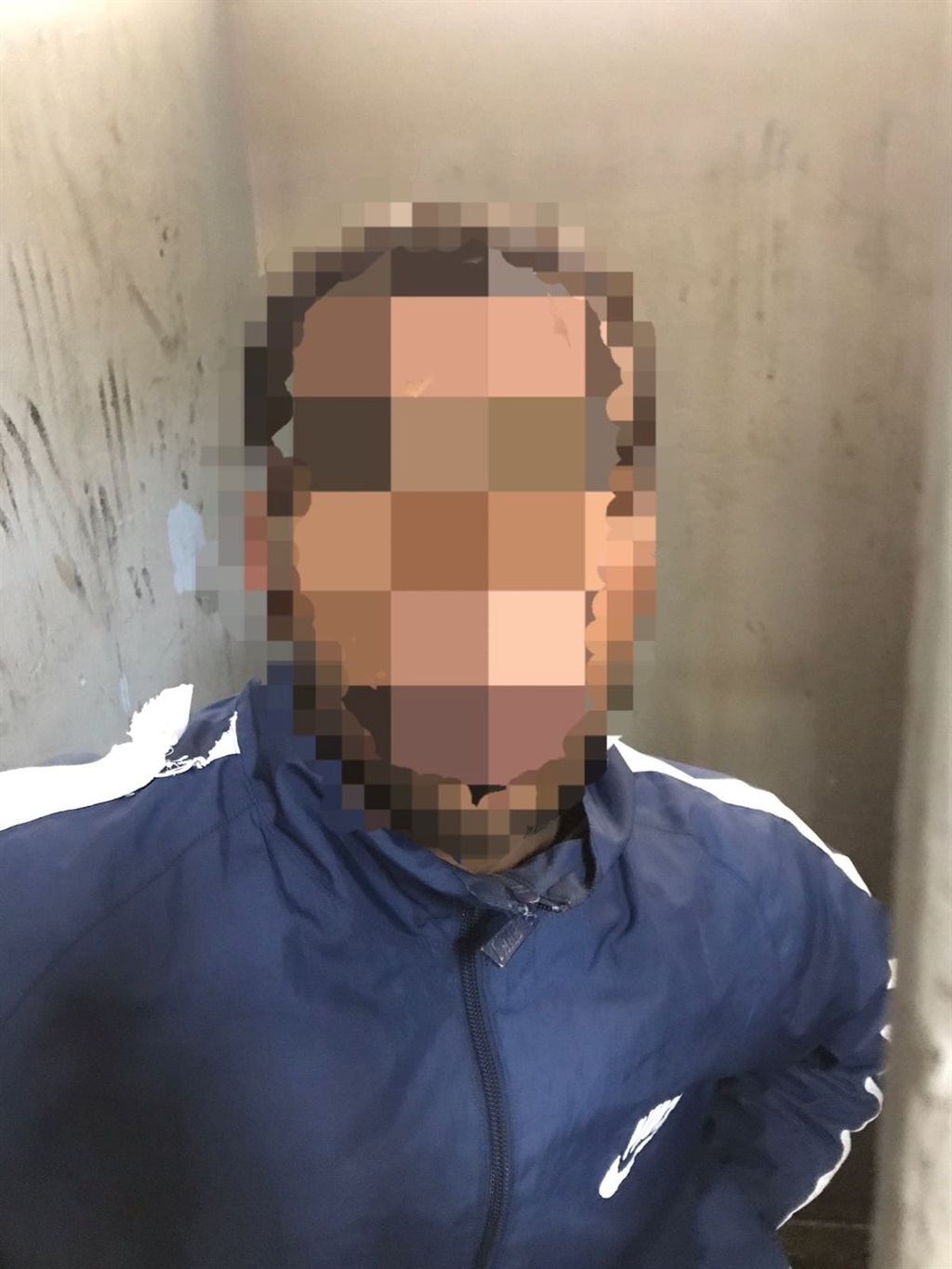 One of the three men who was arrested after they attempted to rob a biker using replica firearm in Cape Town. 