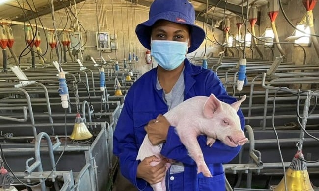 Kholeka Gama is a pig farmer from Umlazi.
