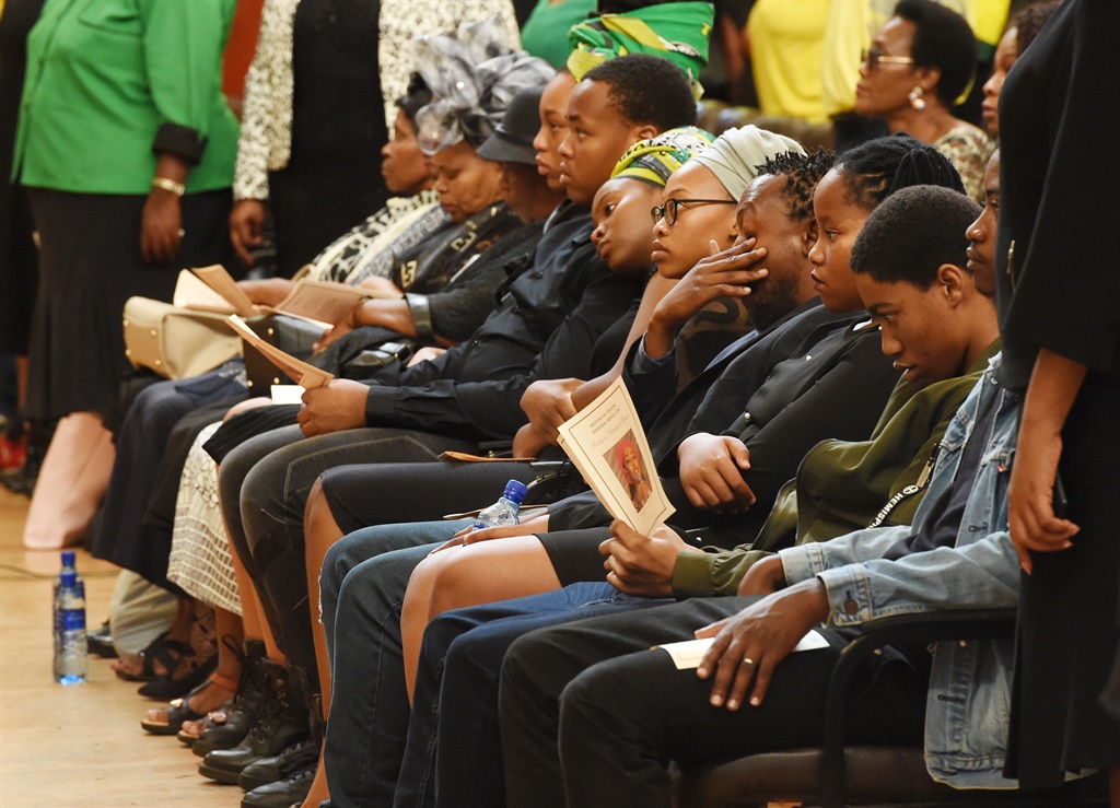 Caption: Family, friends and dignitaries gathered at the Joburg City centre hall to honor the late MEC of Social development Thuliswa Nkabinde-Khawe. photo by Trevor Kunene 