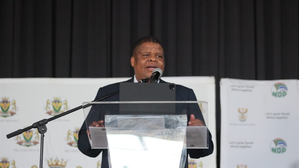 Deputy Minister of Water and Sanitation David Mahlobo blames the apartheid government for water woes. 