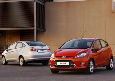 SEDAN MEET SPORT: The two new additions to Ford's local Fiesta line-up.