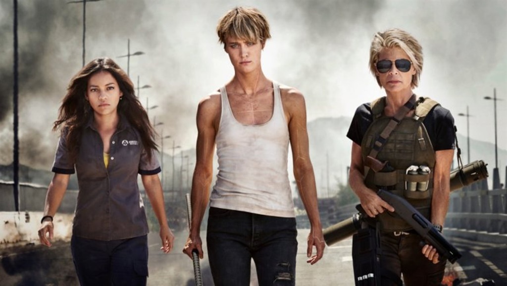 Strictly strong sisters: Yes Arne might be back but he plays a secondary role to the women in this latest terminator film.
pictures:supplied