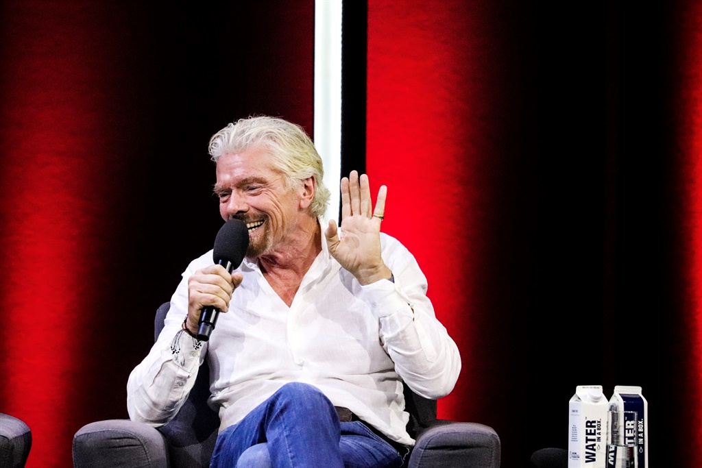 Richard Branson at the Business is an Adventure event. Picture: Sthembiso Lebuso