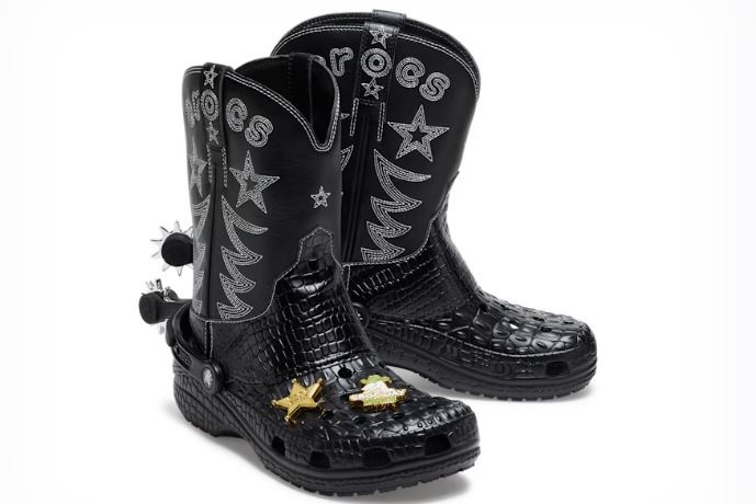 Crocs cowboy boots.