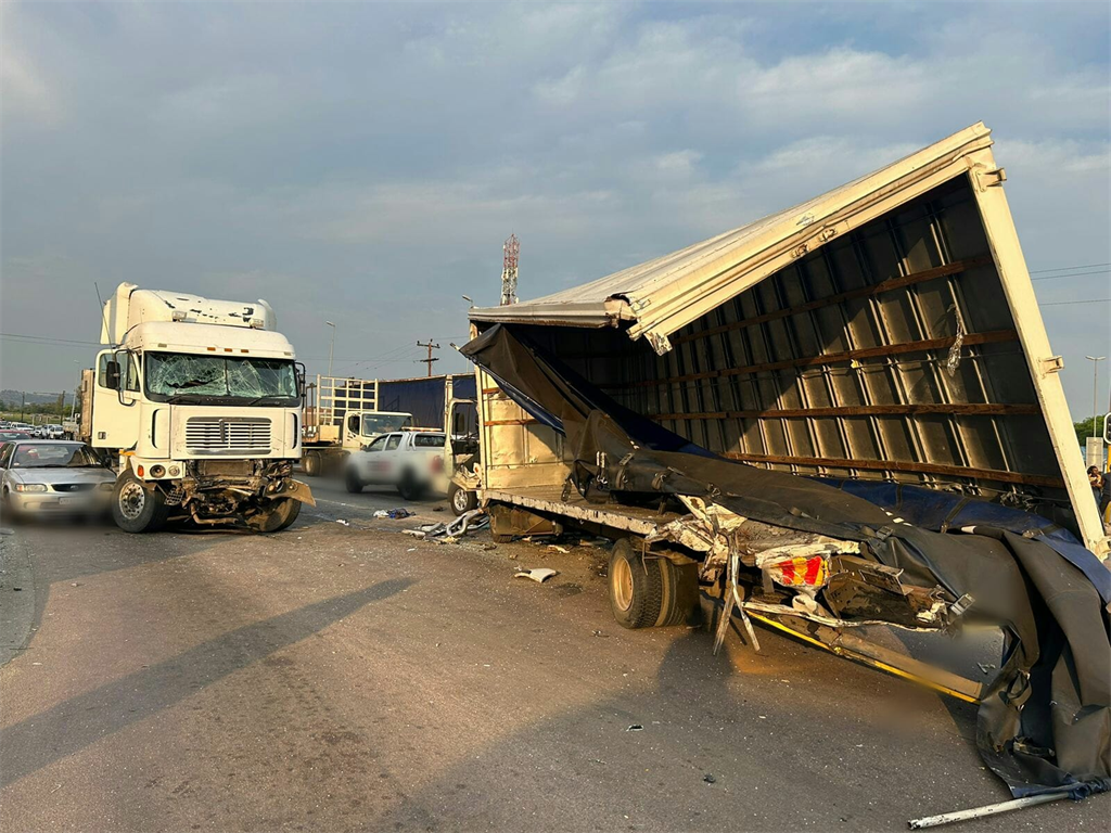 Three people died and 20 others were injured during a multi-vehicle crash on the N14.