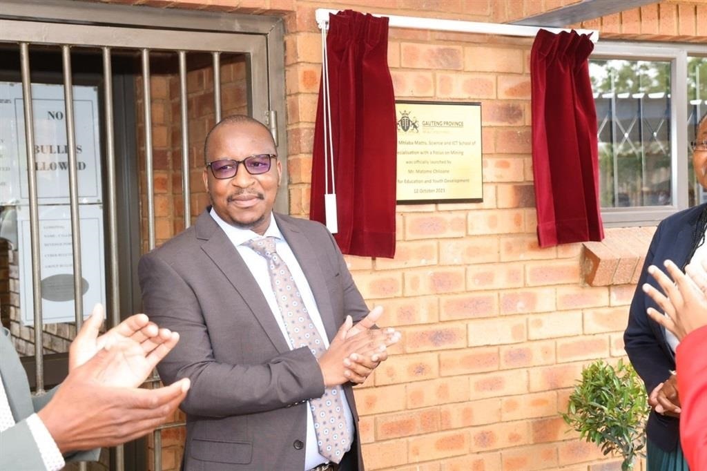 Gauteng Education MEC Matome Chiloane launched Raymond Mhlaba Maths, Science and ICT School of Specialisation with a focus on mining.