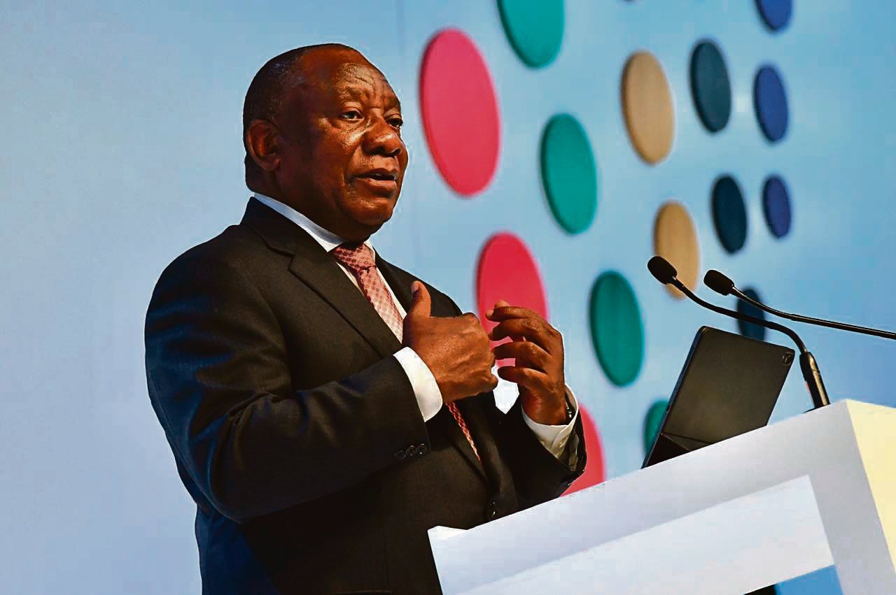 Optimistic President Cyril Ramaphosa addresses the three-day investment drive. Picture: GCIS