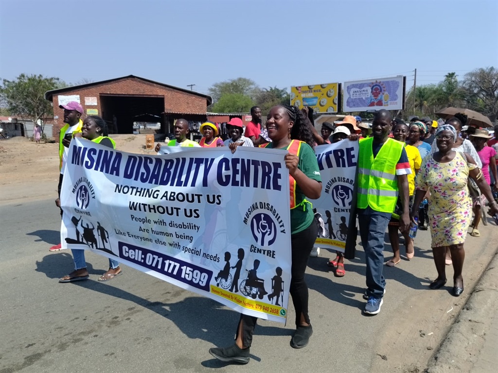 People living with disabilities took to the streets on Thursday to demand job opportunities.