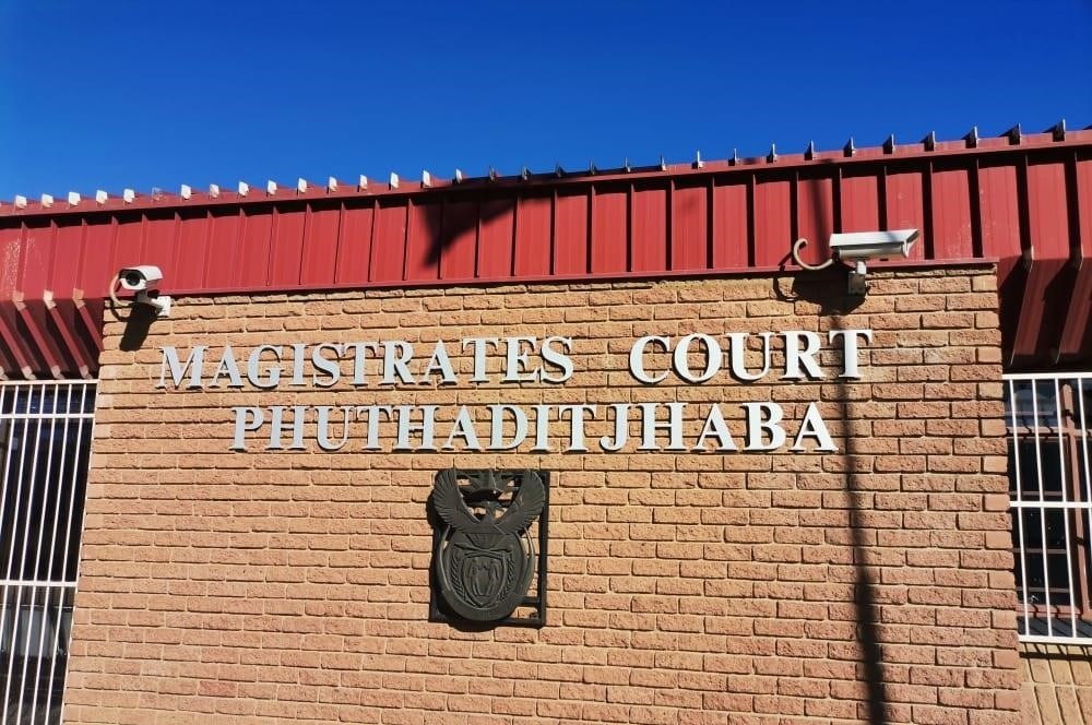 The Phuthaditjhaba Magistrates Court in the Free State, where a former municipal official appeared on Friday, 13 October. Photo by Joseph Mokoaledi 