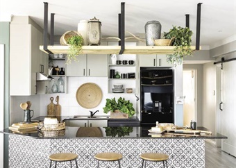 Do it yourself: transform your kitchen with a stencil and Tjhoko Paint