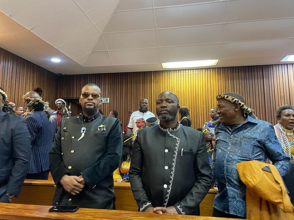 Zulu royal family members during the proceedings in the North Gauteng High Court in Tshwane on Monday. Photo by Kgalalelo Tlhoaele