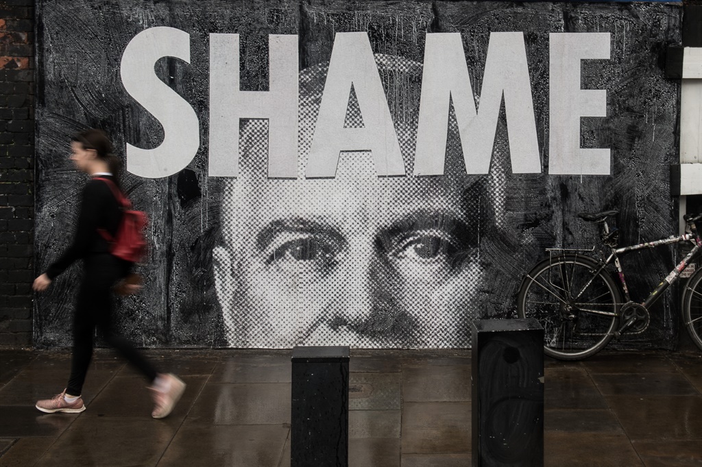  A mural of Prince Andrew, Duke of York is seen in Shoreditch on July 1, 2020 in London, England. The prince has come under increased scrutiny over his relationship with deceased sex offender Jeffrey Epstein and British socialite Ghislaine Maxwell, who was arrested by the FBI on July 2, 2020. (Photo by Guy Smallman/Getty Images)