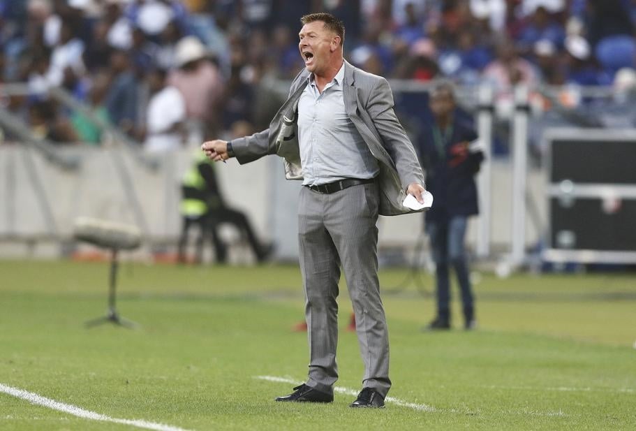 Eric Tinkler of Maritzburg United during the Telkom Knockout 2019 final match against Mamelodi Sundowns at Moses Mabhida Stadium. Picture: Anesh Debiky/Gallo Images