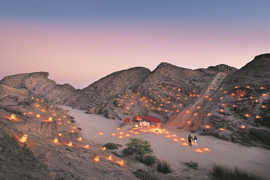 An unforgettable experience… the desert meal in the Namib near Swakopmund.