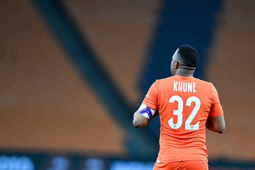 Itumeleng Khune of Kaizer Chiefs during the DStv Premiership match between Kaizer Chiefs and Cape Town City FC at FNB Stadium on October 03, 2023 in Johannesburg, South Africa.