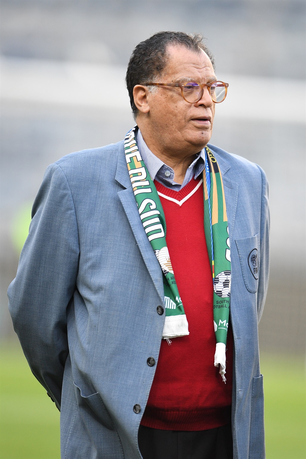 JOHANNESBURG, SOUTH AFRICA - SEPTEMBER 12: Danny Jordaan during the international friendly match between South Afria and DR Congo at Orlando Stadium on September 12, 2023 in Johannesburg, South Africa. (Photo by Lefty Shivambu/Gallo Images)