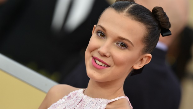 Actress Millie Bobby Brown attends the 24th Annual Screen Actors Guild Awards, where she wore Converse sneakers on the red carpet. Photo by Axelle/Bauer-Griffin