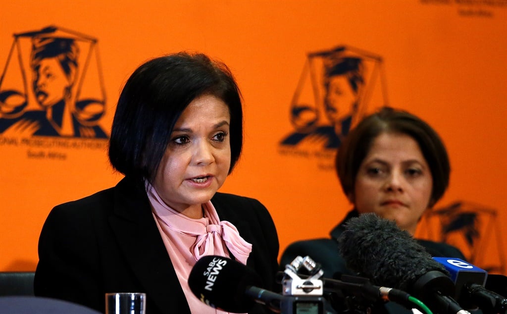 National Director of Public Prosecutions Shamila Batohi with Hermione Cronje. (Gallo Images, Phill Magakoe)