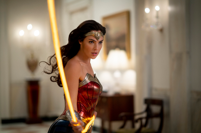 Gal Gadot as Wonder Woman in Wonder Woman 84.