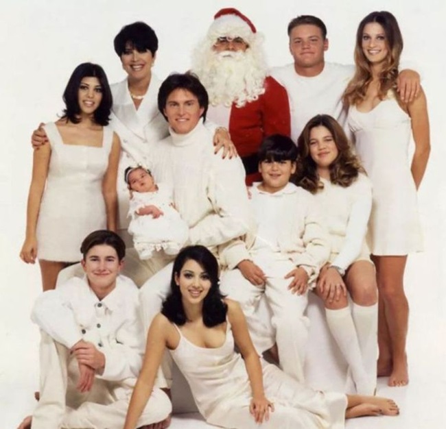 The Kardashian and Jenner clans reunited again a few years later, this time in all white and with a newborn Kendall.