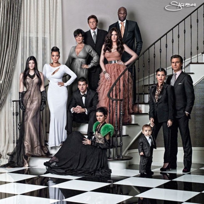 Several significant new faces made their first appearances in these ultra-glam shots, including Khloé’s then husband, Lamar Odom, and Kourtney’s then-partner, Scott Disick, along with their eldest son, Mason.