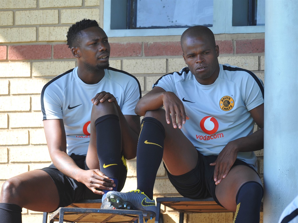 Erick Mathoho and Willard Katsande  of Kaizer Chiefs during the Kaizer Chiefs Media Day on the 28 March 2019 at  Kaizer Chiefs Village 