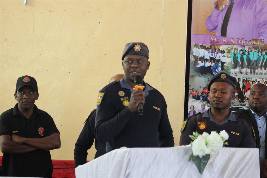 Amaberete commander, Sergeant Kobedi, said government isn't doing enough to provide psychosocial assistance to traumatised members following dramatic hostage incident. Photo Joseph Mokoaledi