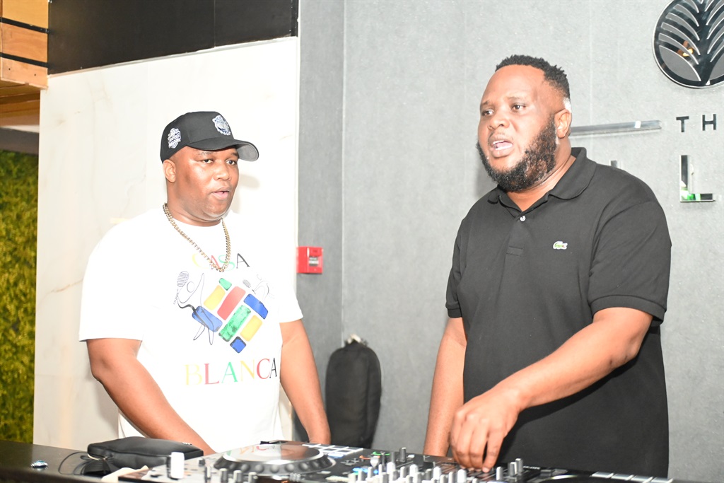 DJ Kotini (right) with Big Nuz member Danger at The Villa in Durban. 