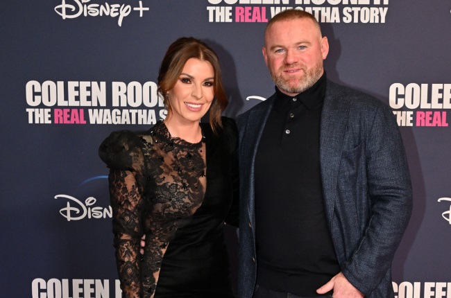 Coleen and Wayne Rooney at the premiere of her documentary, Coleen Rooney: The Real Wagatha Story. (PHOTO: Gallo Images/Getty Images)