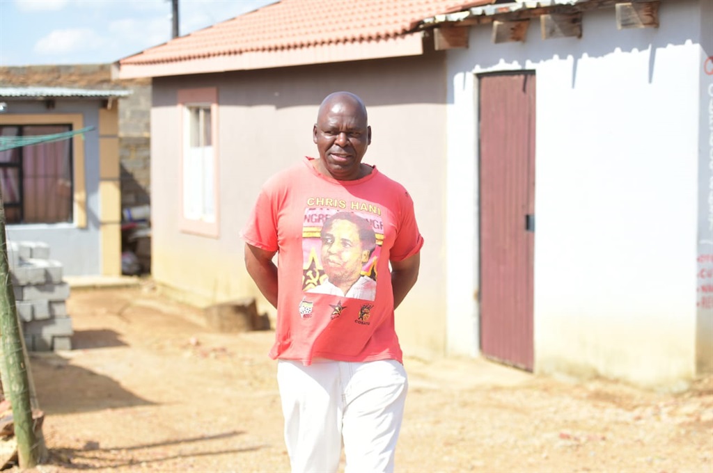 William Phaahlamohlaka, who is not happy with his RDP house in Nellmapius. Photo by Raymond Morare 