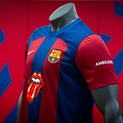Barcelona kit for  ElClásico to feature the Rolling Stones' iconic logo